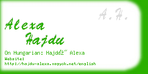 alexa hajdu business card